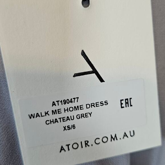 Atoir Walk Me Home Long Sleeve Cocktail Dress Chateau Grey Women's 2 - Picture 7 of 11